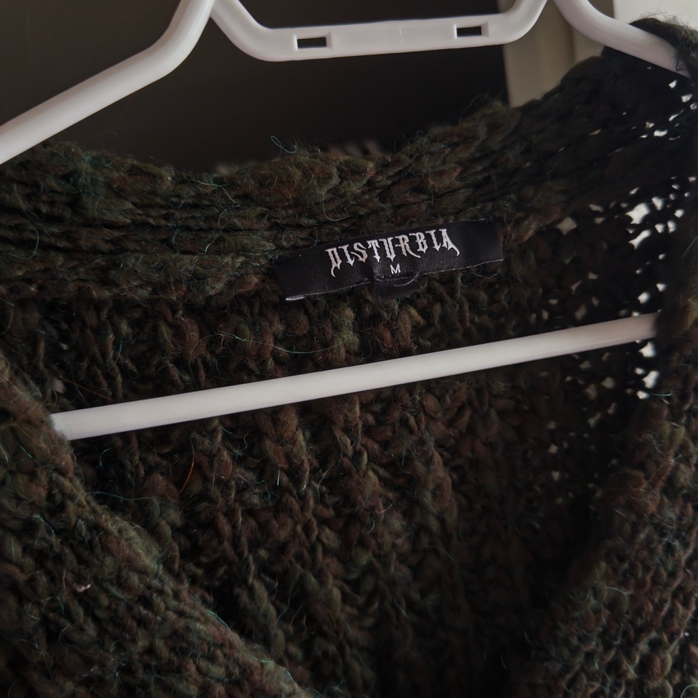 Green Disturbia bracken cardigan
